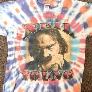 Vintage 2003 Neil Young tour tie dye t shirt